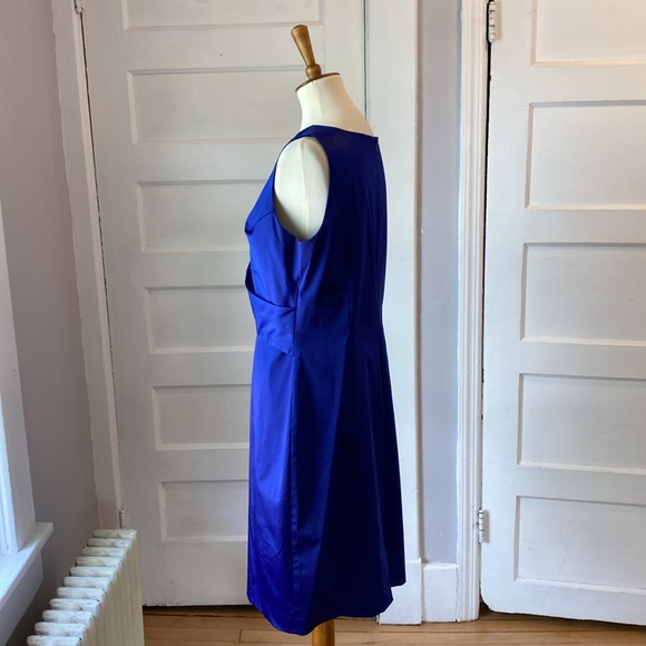NWT Talbots Royal Blue Sleeveless Dress, Size 14 - Picture 9 of 12